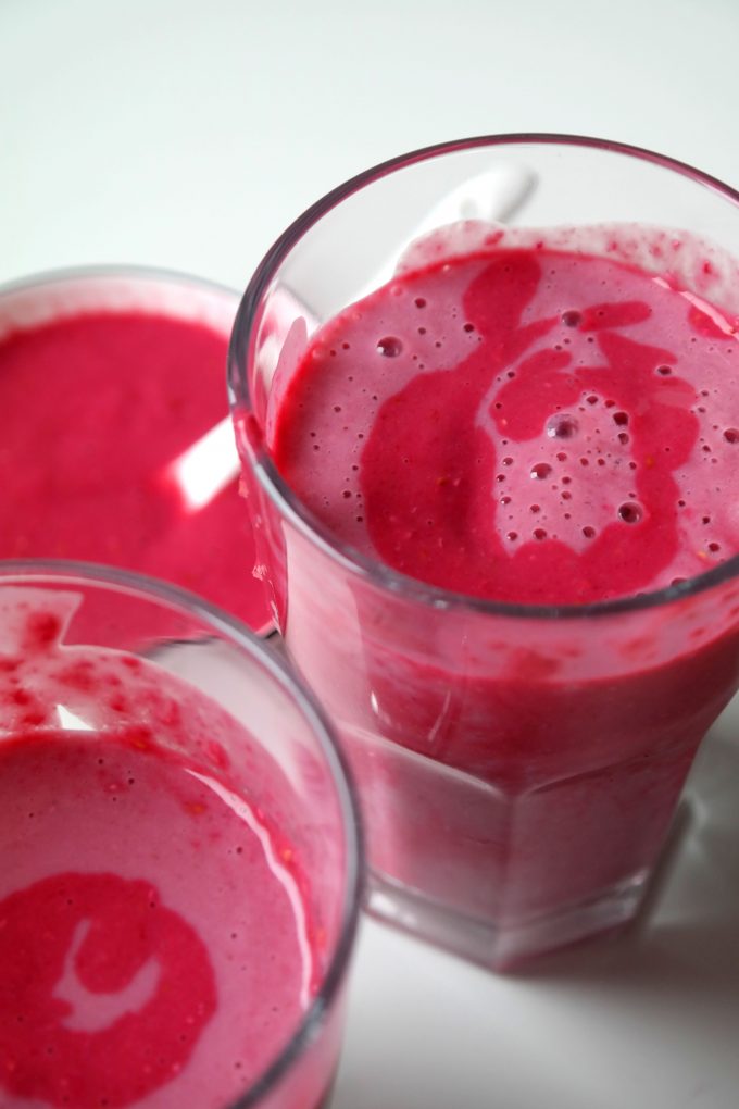 Frühstücks-Smoothie mit Himbeeren – Vegane Küche