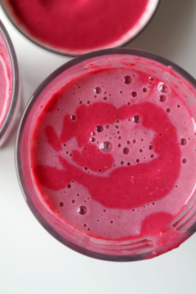 Frühstücks-Smoothie mit Himbeeren – Vegane Küche