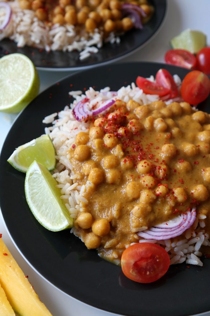 Kichererbsen-Garam-Masala Mit Mango – Vegane Küche