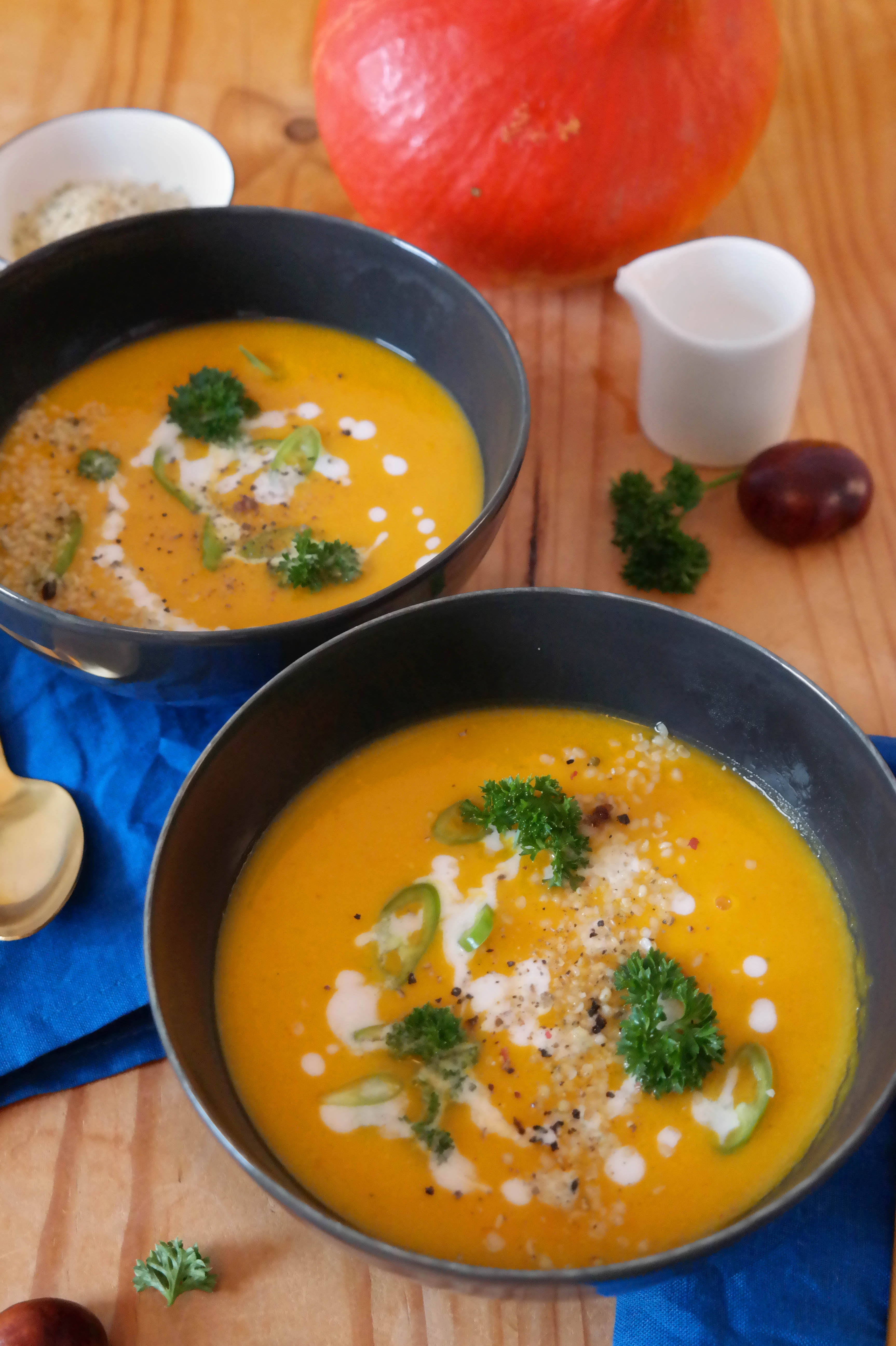 Herbstliche Hokkaido Suppe – Vegane Küche