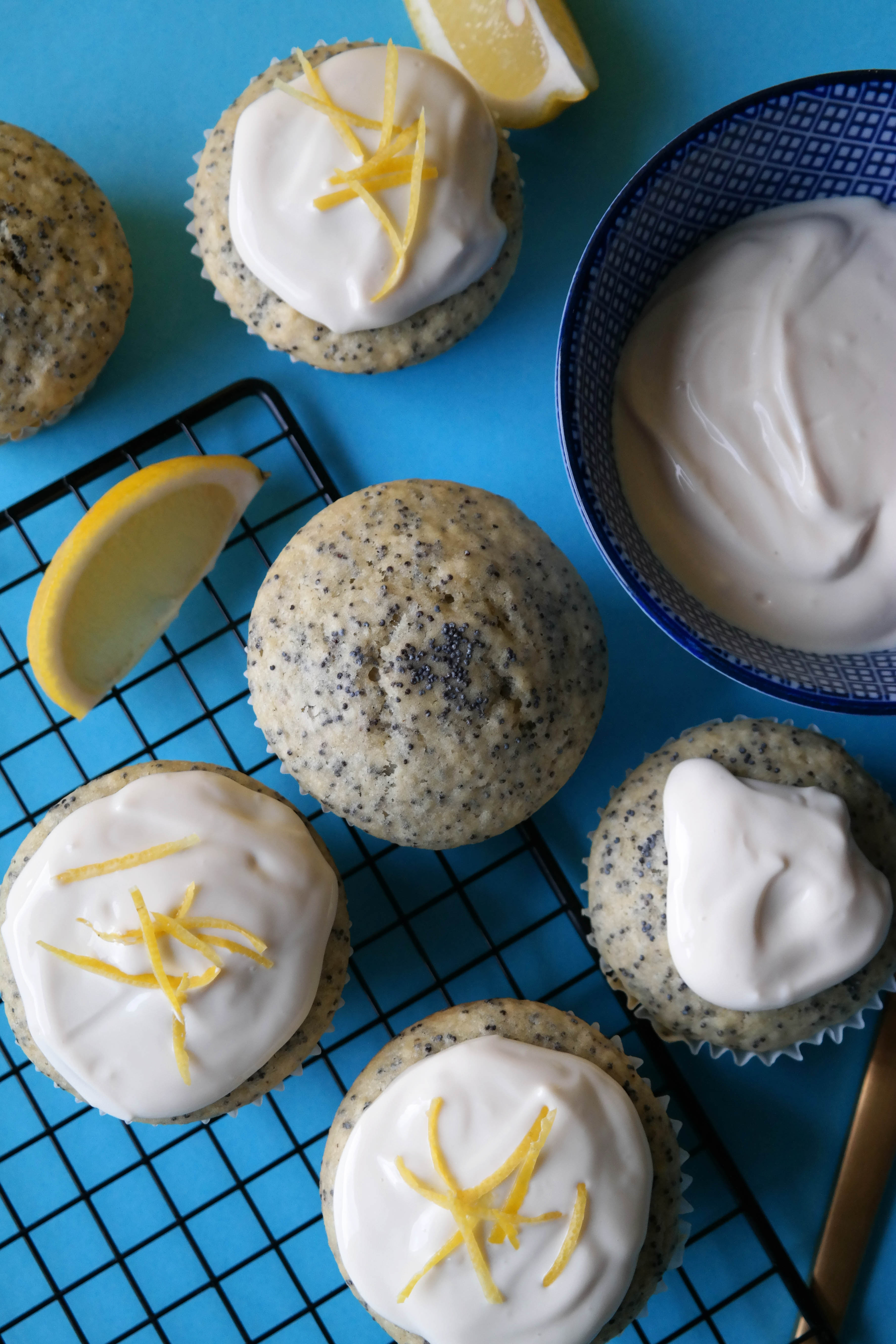 Zitronen-Mohn Muffins – Vegane Küche